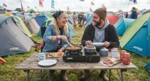 Lightweight and portable camping stove perfect for group festival camping trips