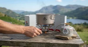 Testing the precise flame control and simmer capability of the MSR WindPro II
