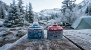 Comparing propane butane mix vs pure butane in a propane butane mix for cold weather camping setup on Dartmoor
